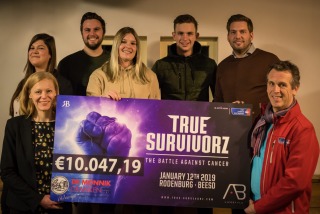True Survivorz haalt meer dan € 10.000 op voor KWF